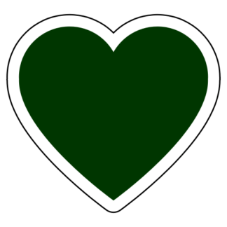 Heart Sticker (Dark Green)